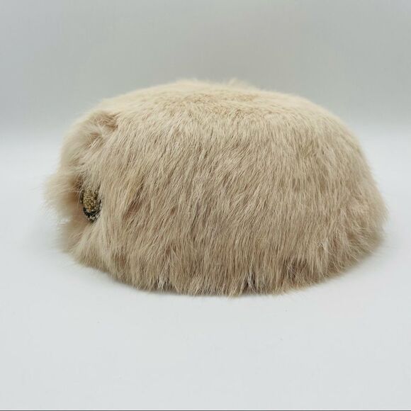 Vintage 40’s 50’s Rabbit Fur Hat - Picture 1 of 6